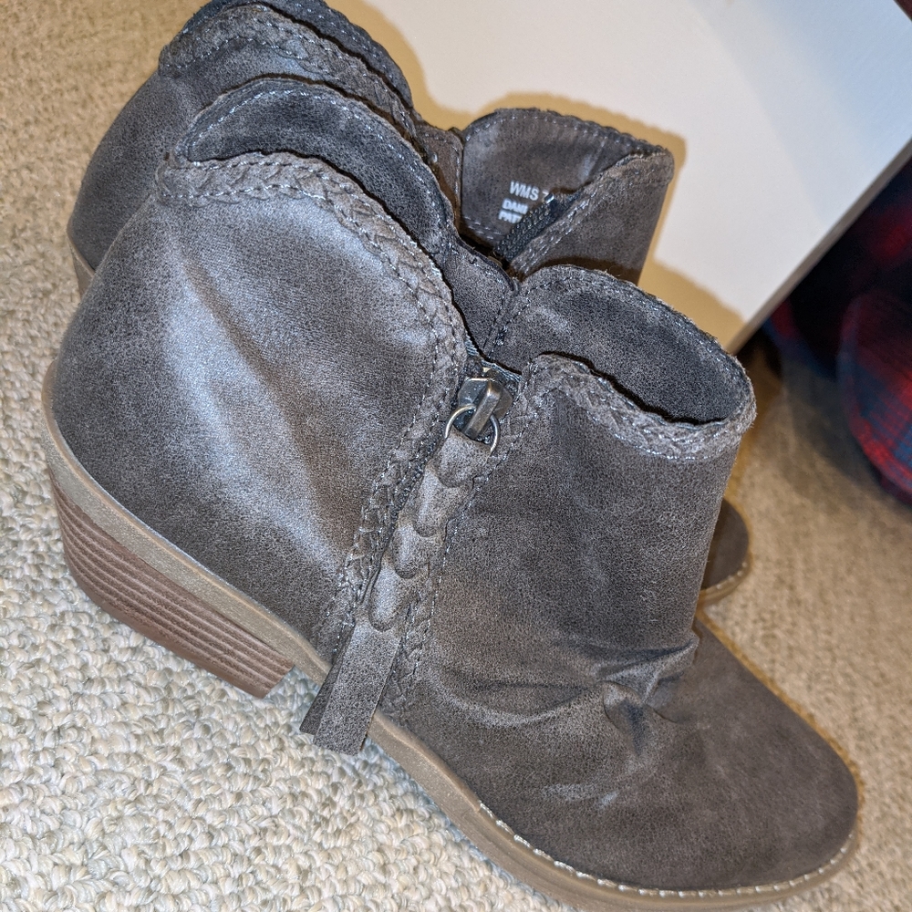 Suede booties
